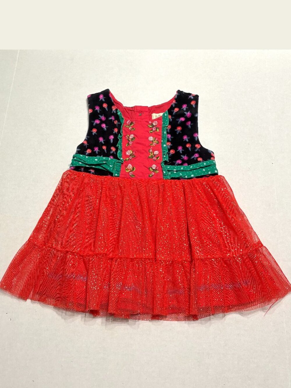 Matilda Jane Girls Red/Black Tunic Shirt Size 4